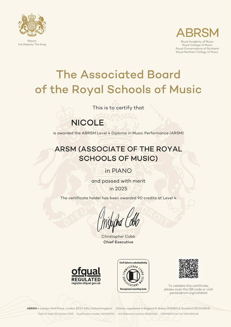 Result: 43/50 (Merit)