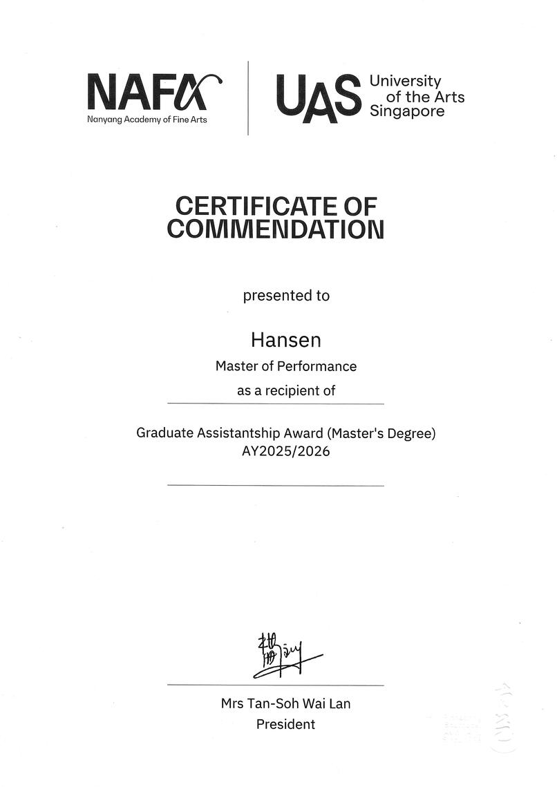 Graduate Assistantship Award for Master's Degree in 2025/2026