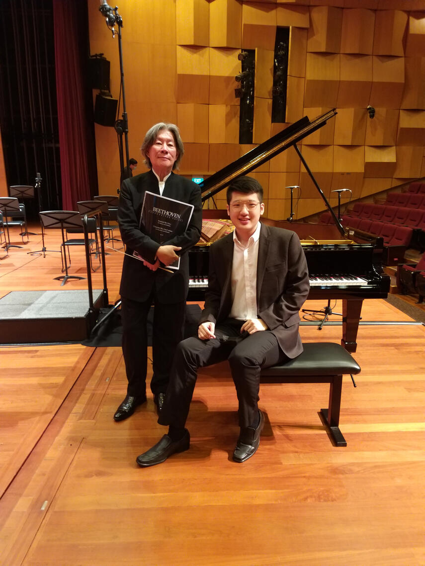 Digital Recording of Beethoven Piano Concerto No. 3 in C Minor, Op. 37 with Maestro Lim Yau at the Lee Foundation Theatre, Nanyang Academy of Fine Arts, Singapore