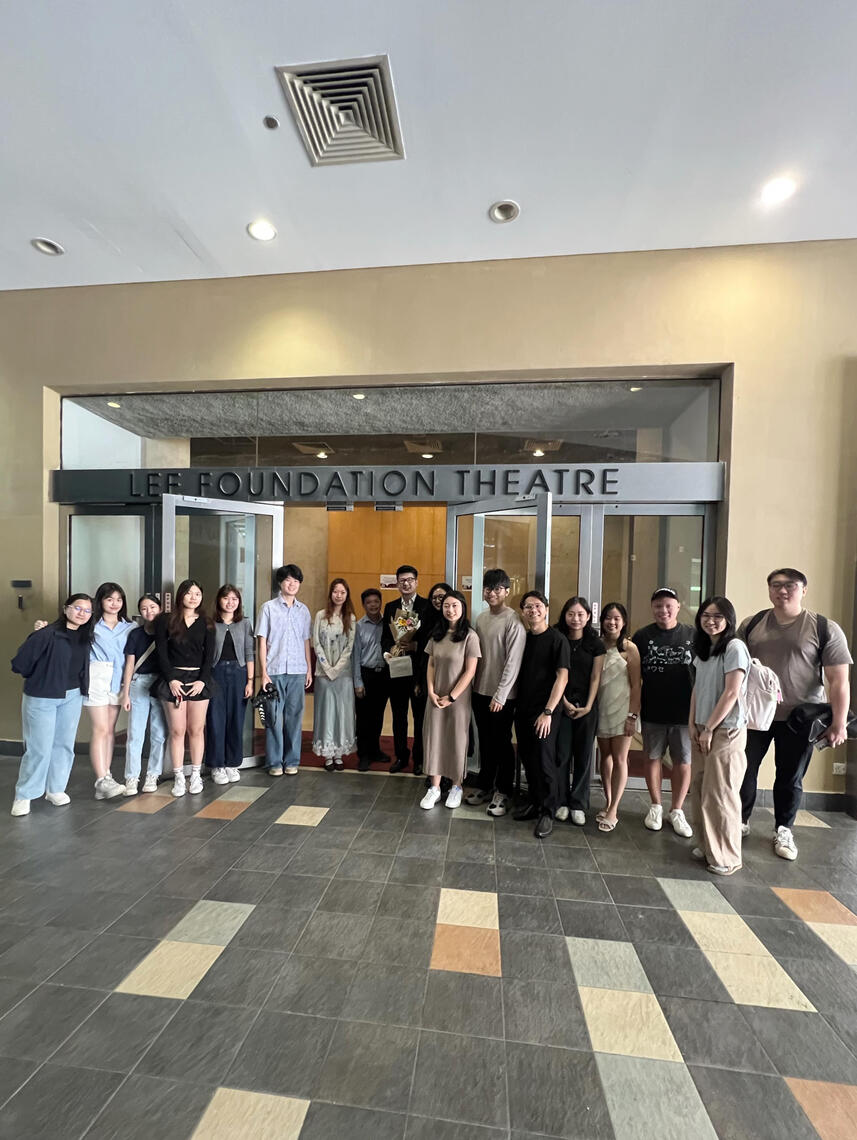 Group photo after Master of Performance Recital (Year 1)